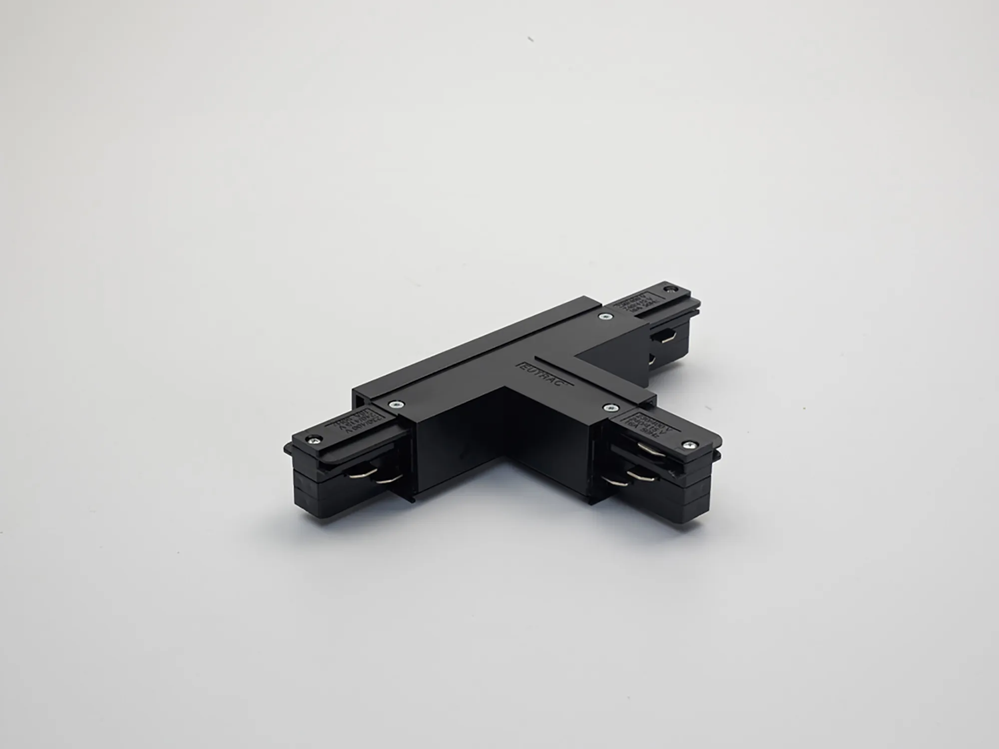 T Coupler With Feeding Option 3 Circuit Surface Mounted Track Earth Outside Left 555 1 1215 2  Eutrac 3 Circuit Surface-Black